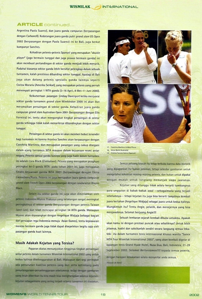 Tournament Programme 2002