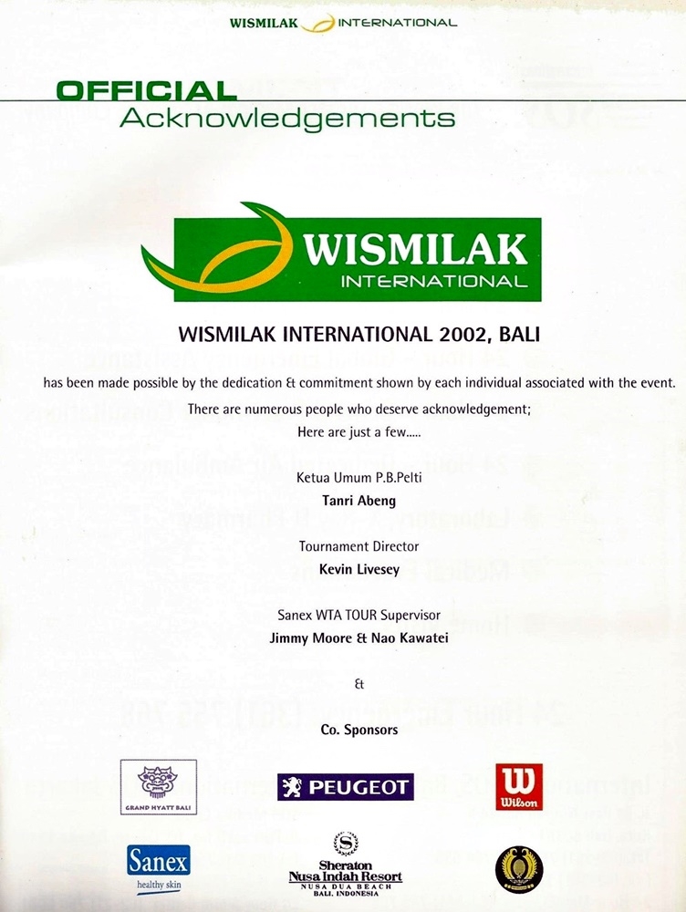 Tournament Programme 2002