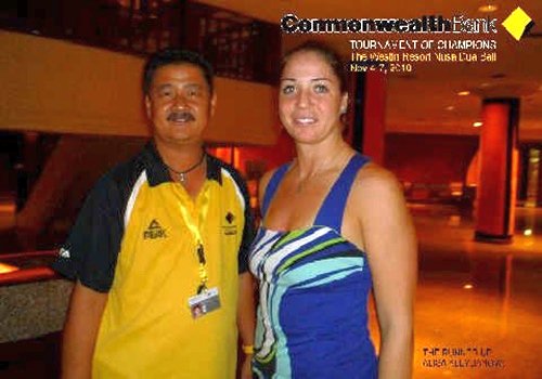 Alisa Kleybanova with Harry Gondo