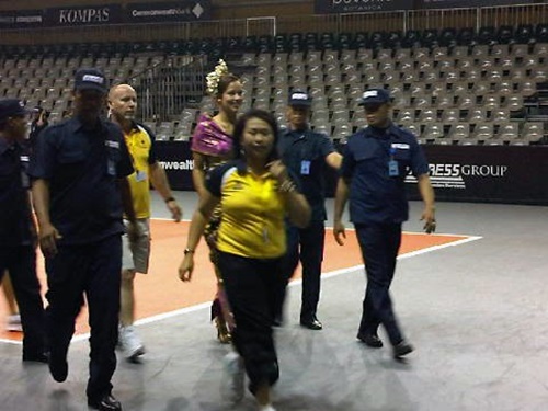 Ana Ivanovic leaving the court after the Final