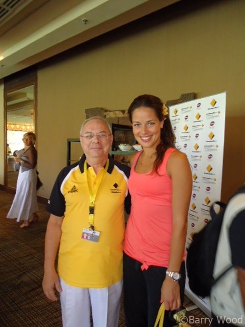 Ana Ivanovic with Barry Wood