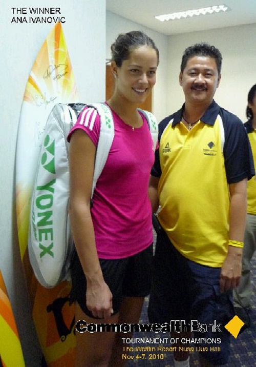 Ana Ivanovic with Harry Gondo