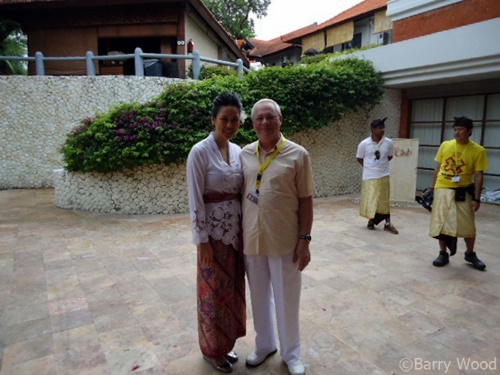 Angelique Widjaja with Barry Wood