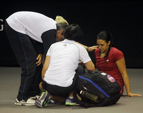 Marion Bartoli of France retires after Injury