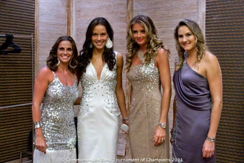 Roberta Vinci,Ana Ivanovic,Daniela Hantuchova,Nadia Petrova modeling