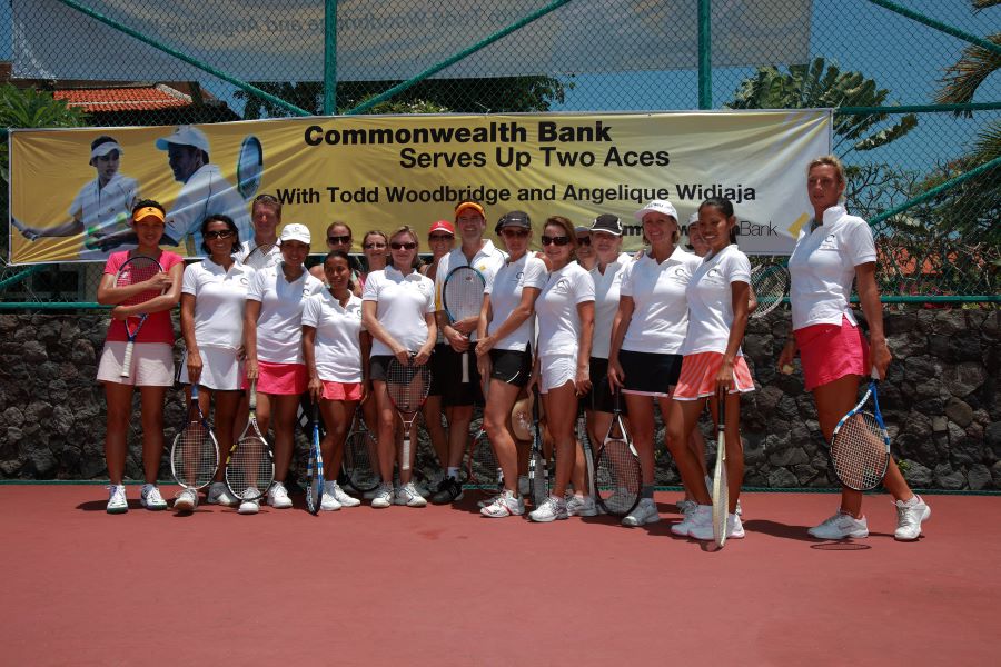 Todd Woodbridge, Angelique Widjaja, Robbert Wille coaching clinic