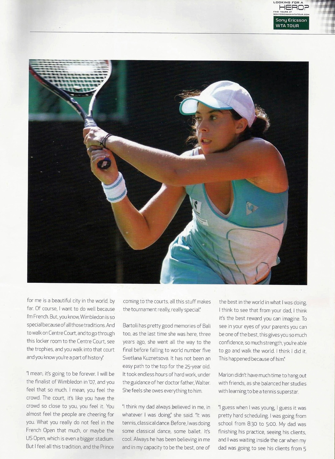 Marion Bartoli - Painting a perfect Picture #2 by Barry Wood