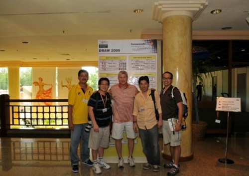 (from left) Harry Gondo, Stephen Walla, Alan Wilkins, Ronald Walla, unknown