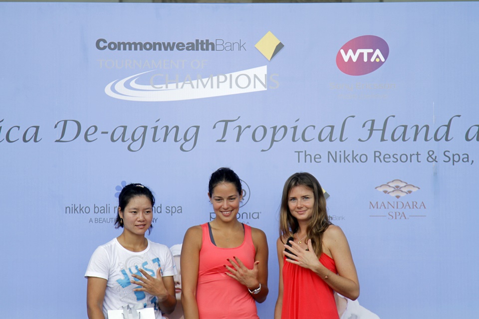 from left to right - Na Li,Ivanovic,Hantuchhova