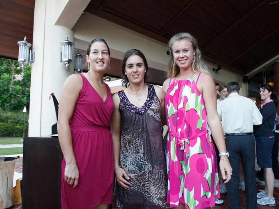 (from the left) Peer, Martinez-Sanchez and Dushevina