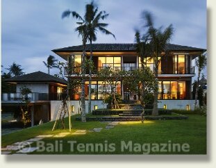 Arnalaya Beach House - Front Garden at Night