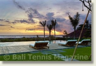 Arnalaya Beach House - Pool at Sunset